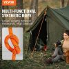 VEVOR Double Braided Polyester Rope, 3/4 in x 220 ft, 24 Strands, 12700 LBS Breaking Strength Outdoor Rope