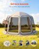 VEVOR Screen House Tent, 12 x 11 ft, 10-12 Person Pop Up Screen Tent, Portable Screened in Canopy with Carry Bag, Netting Sides, Ground Stakes