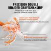 VEVOR Double Braided Polyester Rope, 3/4 in x 220 ft, 24 Strands, 12700 LBS Breaking Strength Outdoor Rope