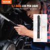 VEVOR 5.9 Inch Rechargeable Penlight, 300 lumens 3 Lighting Modes Pocket Pen Light, Adjustable Focus, IP44 Waterproof, Aluminum Alloy for Camping